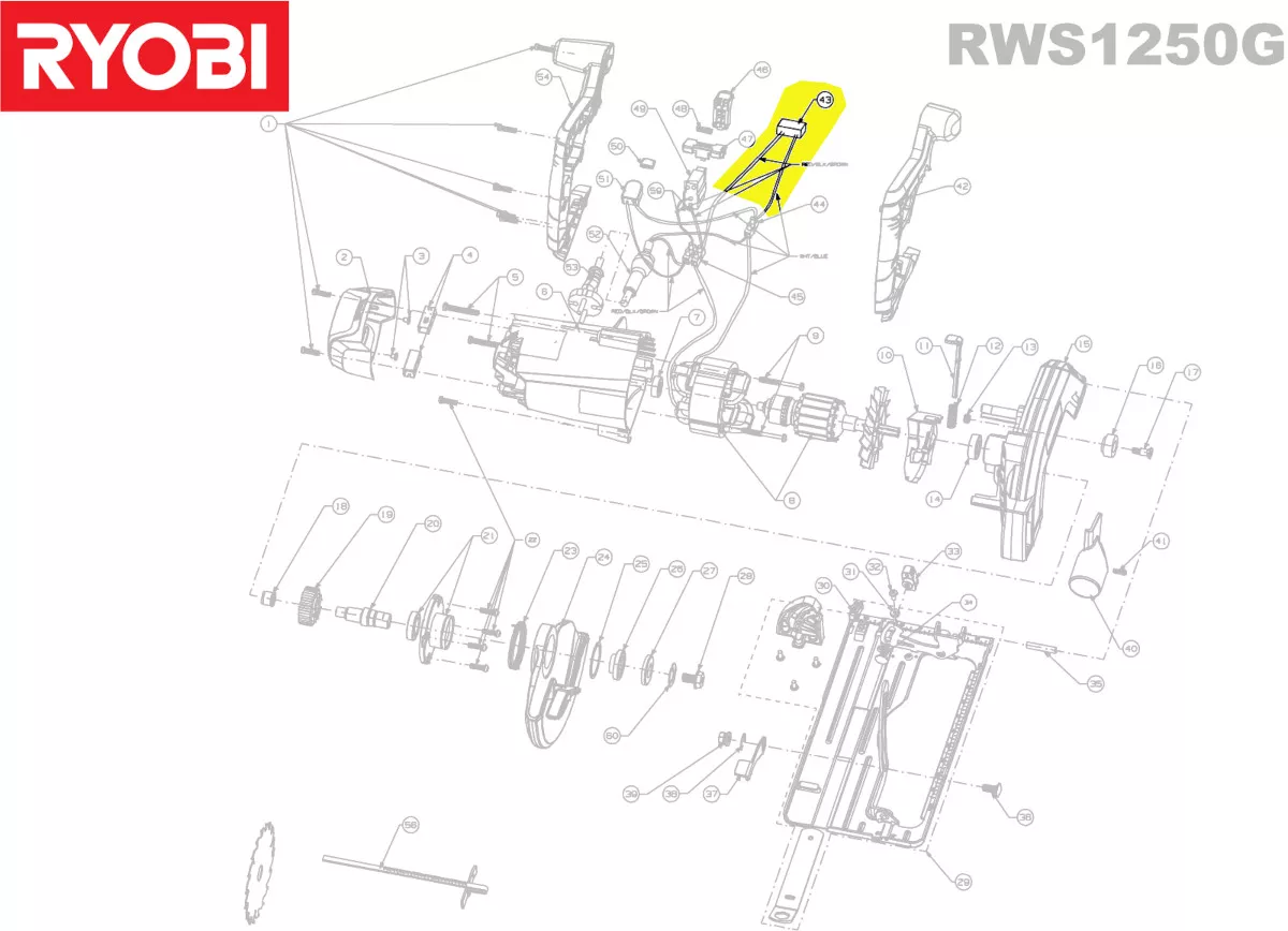 condensateur réf. 5131031161 Ryobi
